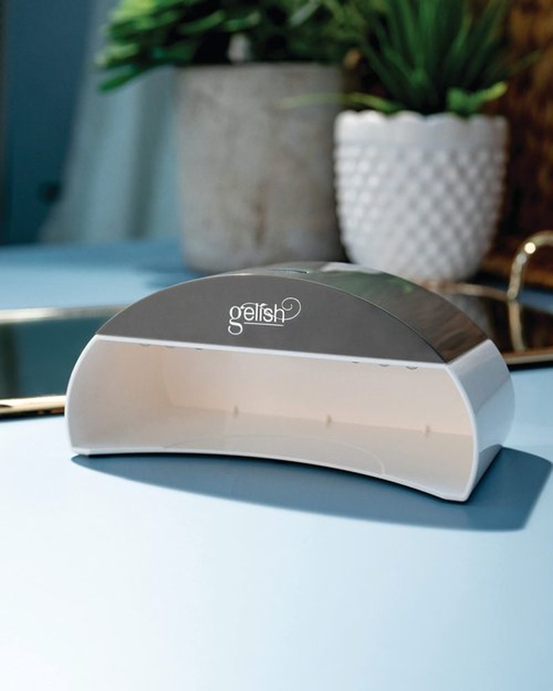 Gelish MINI On The Go LED Light for Gel Nails – Portable LED Nail Lamp for Manicure & Pedicure, 45-Second Curing, USB Powered, Lightweight, Professional Quality Gel Nail Light