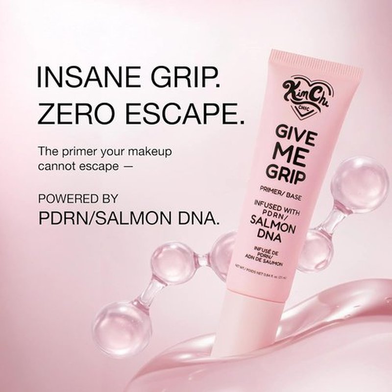 KimChiChic Beauty Grip Gel Primer - Hydrating Makeup Base for Long-Wear Hold | 0.84 fl oz