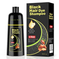 KAISASA Black Hair Dye Shampoo 3 in 1，Argan Natural Herbal Formula Hair Color Shampoo Covers Gray Hair for Women and Men (16.9 fl.oz Black)