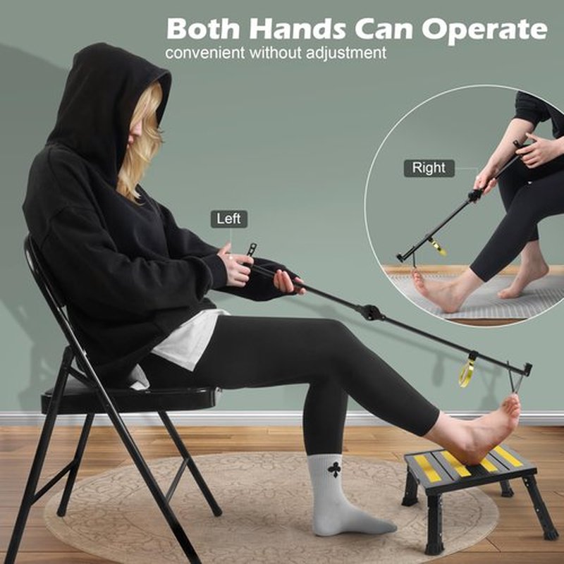 DEPSUNNY Long Handle Toenail Clippers with Magnifier -Wide Jaw & Ergonomic Design for Seniors, Arthritis & Limited Mobility | Heavy-Duty, No-Bend Trimming(40cm, Black)