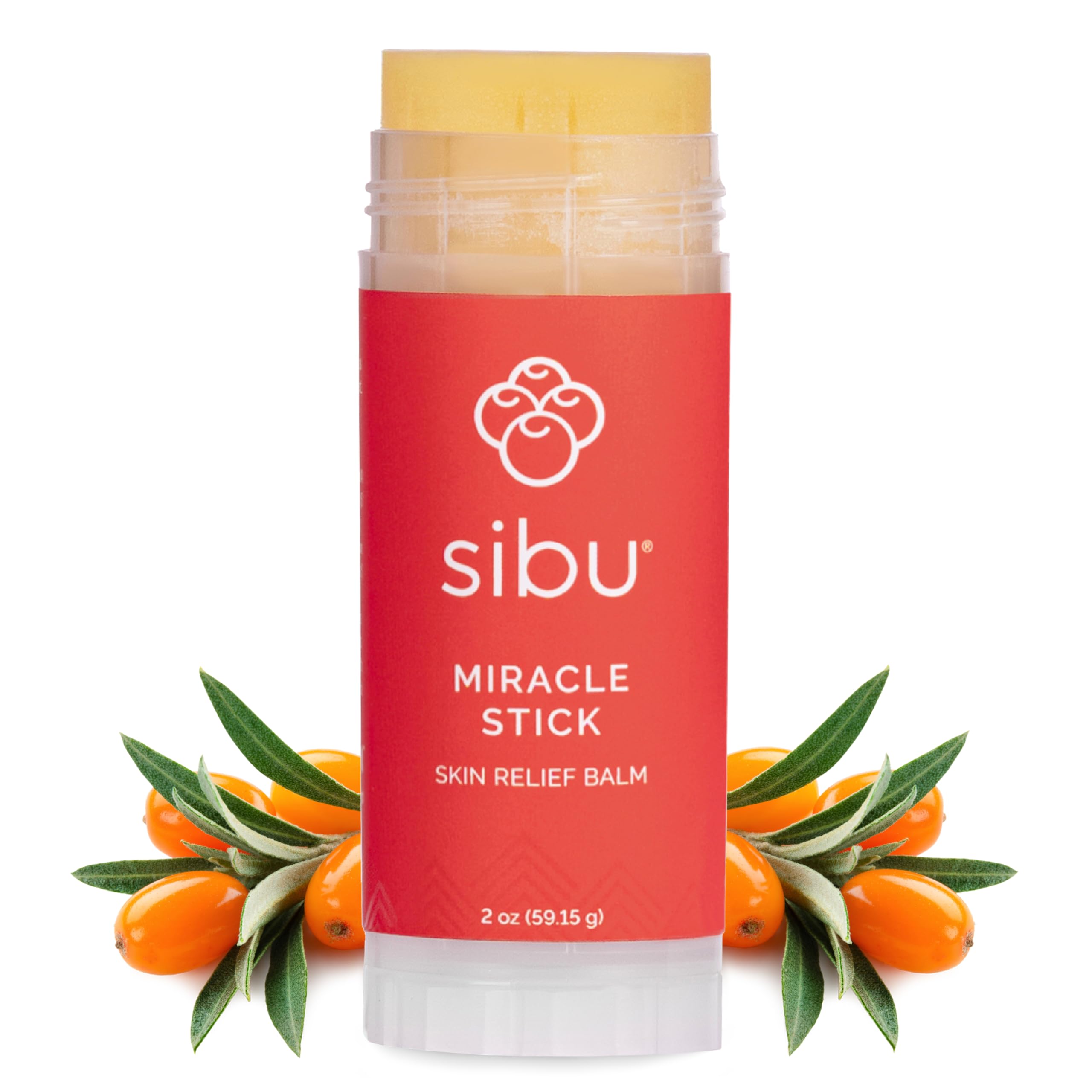 sibu Miracle Stick, Made with Premium Himalayan Sea Buckthorn (1-Year Supply) – Great for Dry Skin, Bug Bites, Sunburn, Windburn, and Chafing