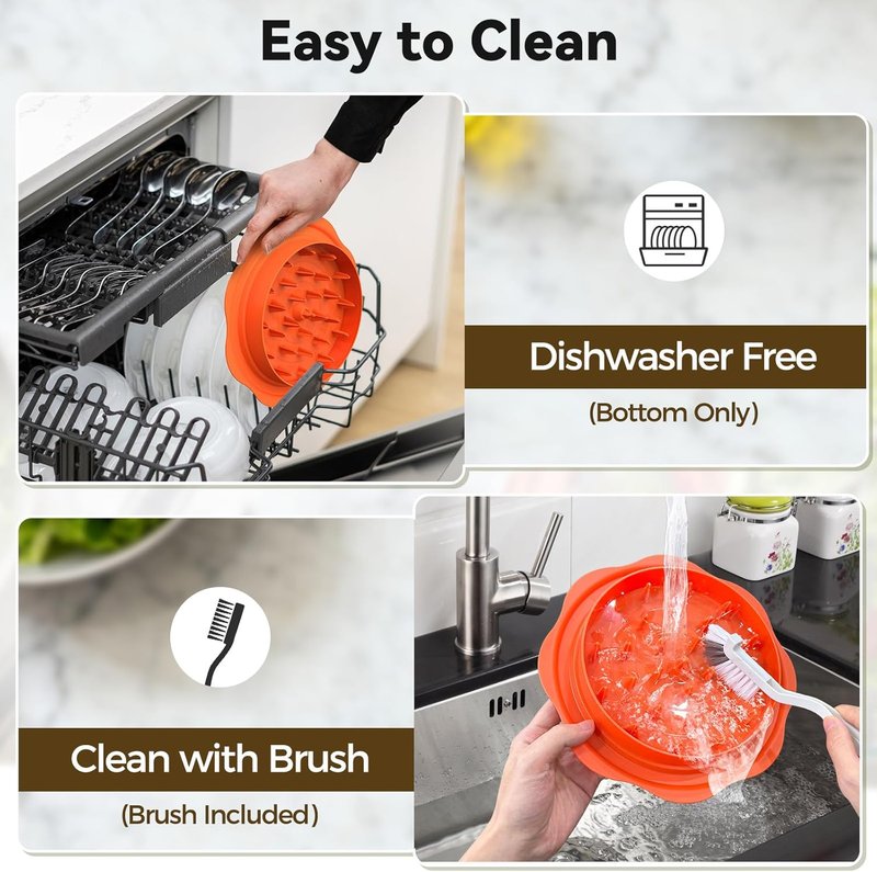 Ukeetap 10" Pro Chicken Shredder Tool - BPA-Free, Ergonomic Design, Anti-Slip Base | Orange