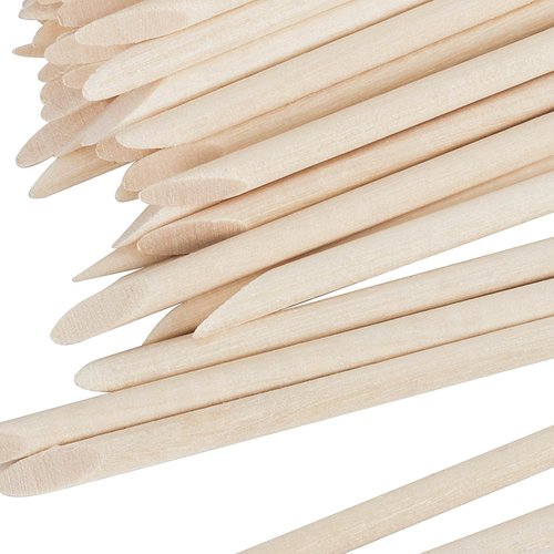 FUNSUEI 2000 PCS 4.5 Inches Orange Sticks for Nails, Double Sided Orange Wood Nail Sticks, Orange Wood Cuticle Sticks for Cuticle Pusher Remover Manicure Pedicure