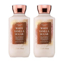 Bath & Body Works Warm Vanilla Sugar Body Lotion, Lightweight Daily Moisturizer with Shea Butter & Coconut Oil, Sparkling and Sweet Scent, 8 fl oz - 2 Pack