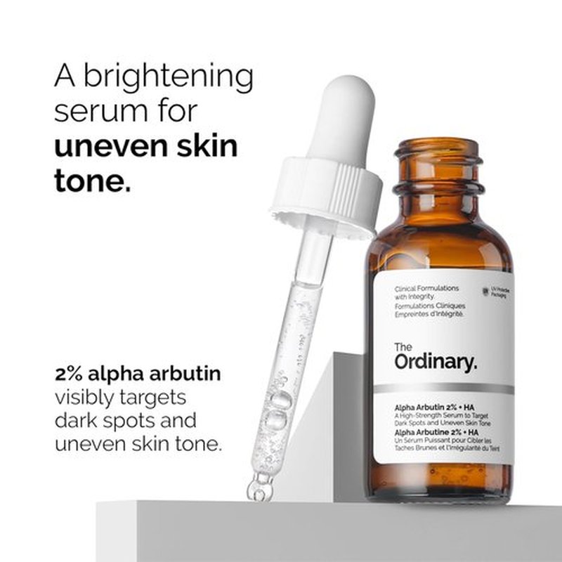 The Ordinary Dark Spot Collection | Skin Care Bundle with Vitamin C, Alpha Arbutin & Hyaluronic Acid - 3 x 1 Fl Oz