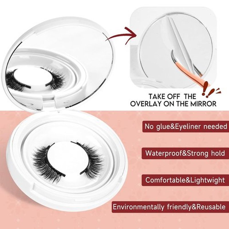 Higu clace Magnetic Eyelashes Magnetic Lashes with Applicator Soft Magnetic Eyelashes Natural Look Wispy Pestañas Magnéticas No Need Glue Easy to Wear and Remove(DJCX-A04)