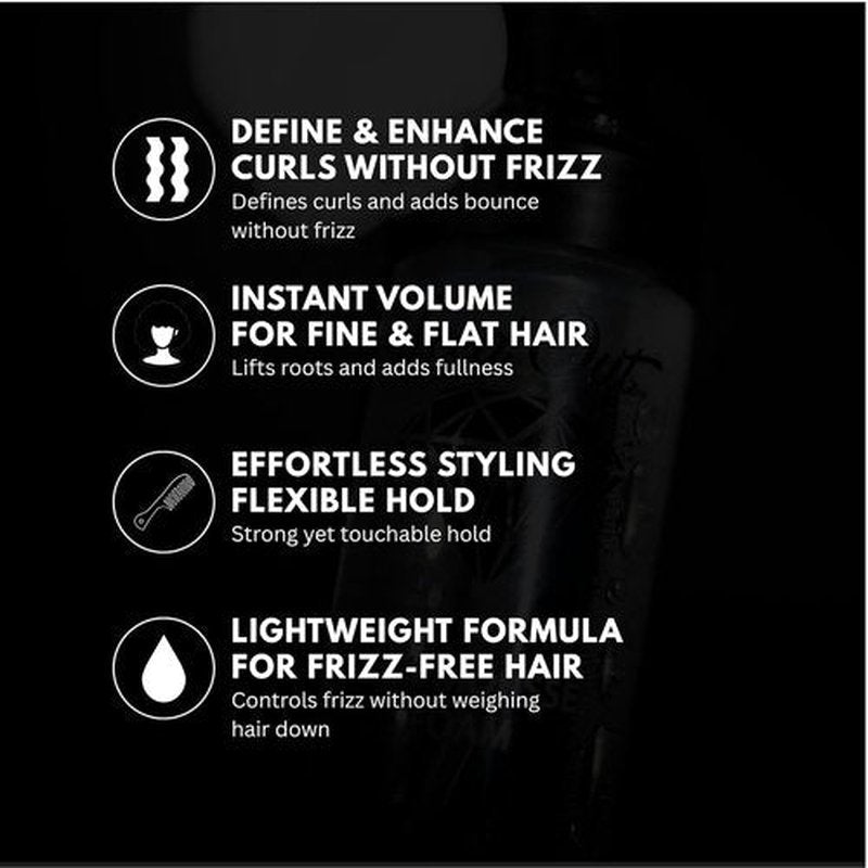 Iced Out Silk Mousse Foam - Volumizing & Curl Enhancing Hair Mousse for All Hair Types | 7.10 fl oz