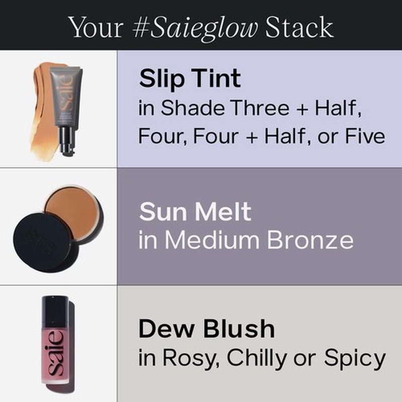 Saie Sun Melt Cream Bronzer - Buildable Balm Face Bronzer for Effortless Sculpting - Cream Contour Enriched with Vitamin C, Nourishing Skincare Ingredients & a Natural Finish - Medium Bronze (1 oz)