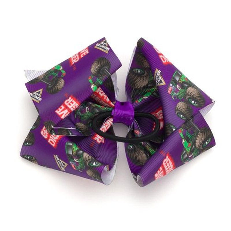 Monster Jam Grave Digger Newborn Baby Girls Hair Tie Purple One Size