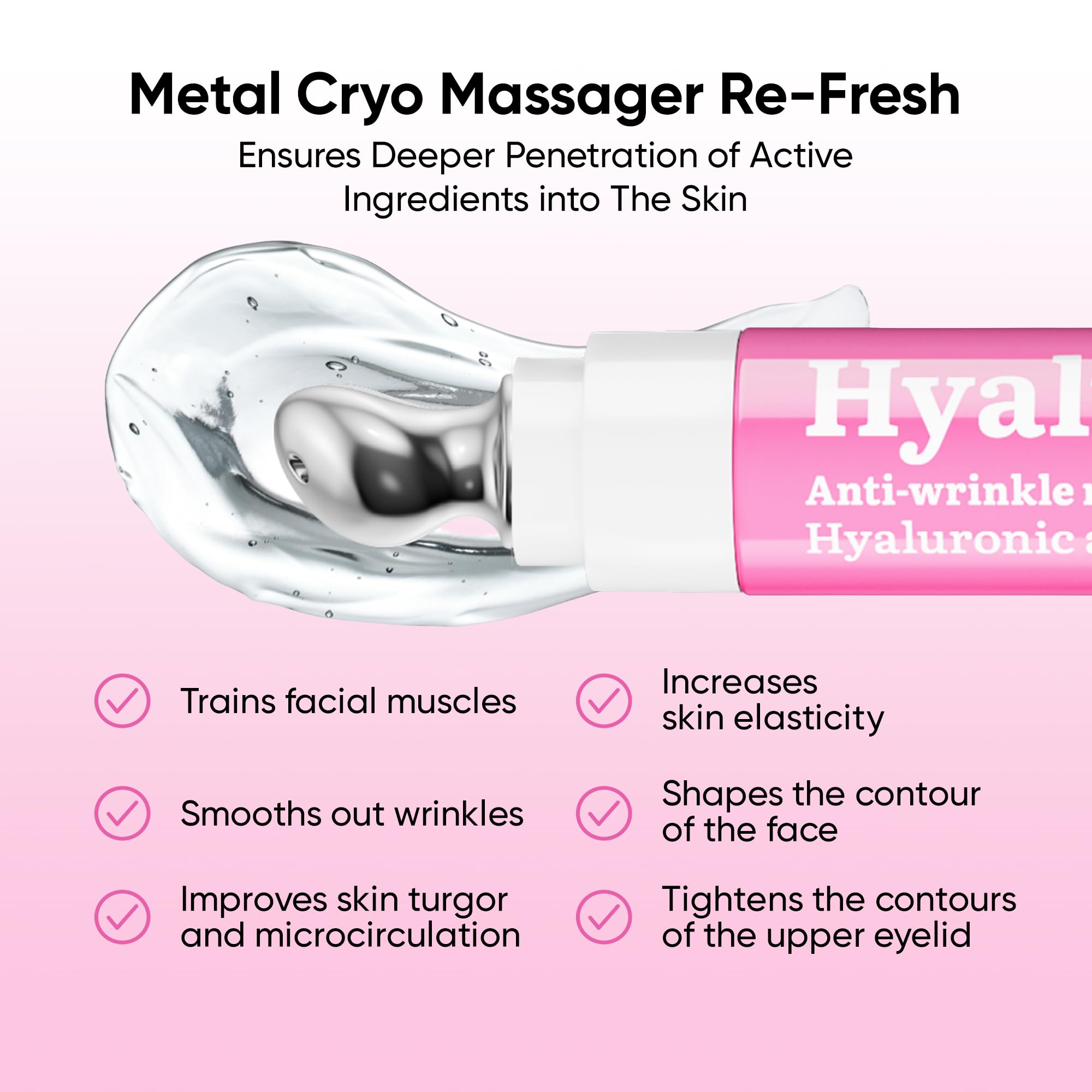 7DAYS Eye Cream Korean Skin Care with Cooling Massager – Hyaluronic Acid Under Eye Cream for Dark Circles, Puffiness & Bags, Anti Aging, Firming & Brightening Eye Care | 0.6 fl oz / 18 ml