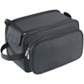 Buruis Extra Large Toiletry Bag for Men, Travel Toiletry Organizer Dopp Kit Water-resistant Shaving Bags, PU Leather Cosmetic Bathroom Shower Bag for Toiletries, Grooming, Accessories (Black)