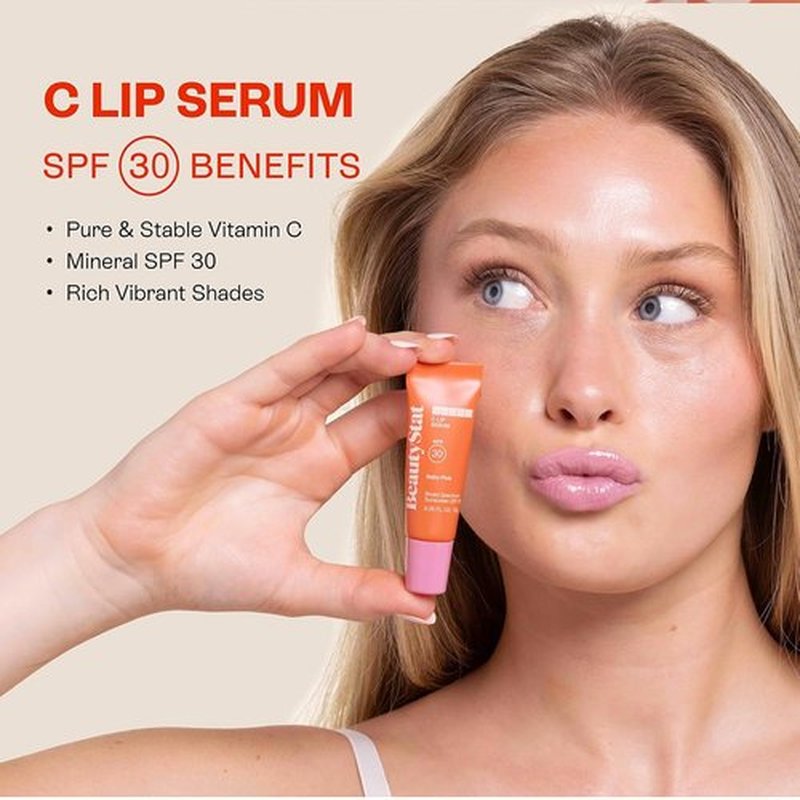 BeautyStat C Lip Serum - Nourishing Hydration in Baby Pink Shade
