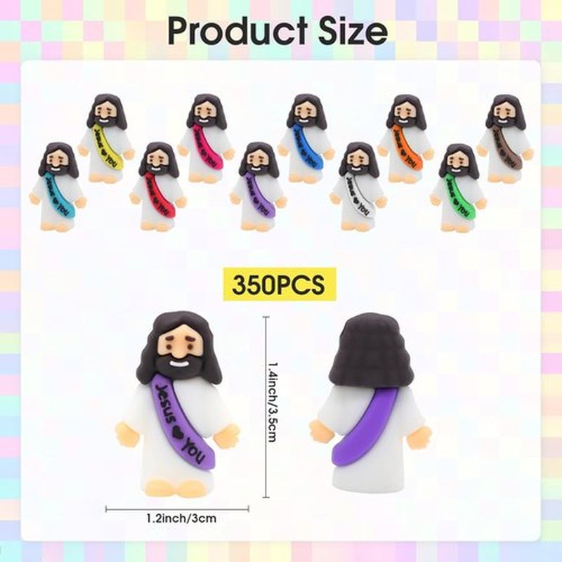 Little Jesus Statues by [Brand Name] - 350 Bulk Mini Figures for Church & Christmas Gifts