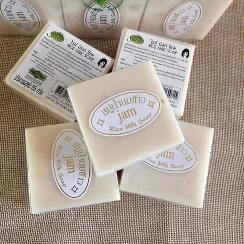 Maruomiki Thai Rice Soap 6 Pieces 13.76 oz Total Cleansing Facial Bath Soap Handmade Cold Craft Wedding Gift (6)