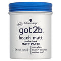 got2b Beach Styling Paste for Matte Surfer Looks, Hair Wax for Men for Scratching, Texturing or Taming without Gluing, Medium Hold (100 ml), Pack of 1