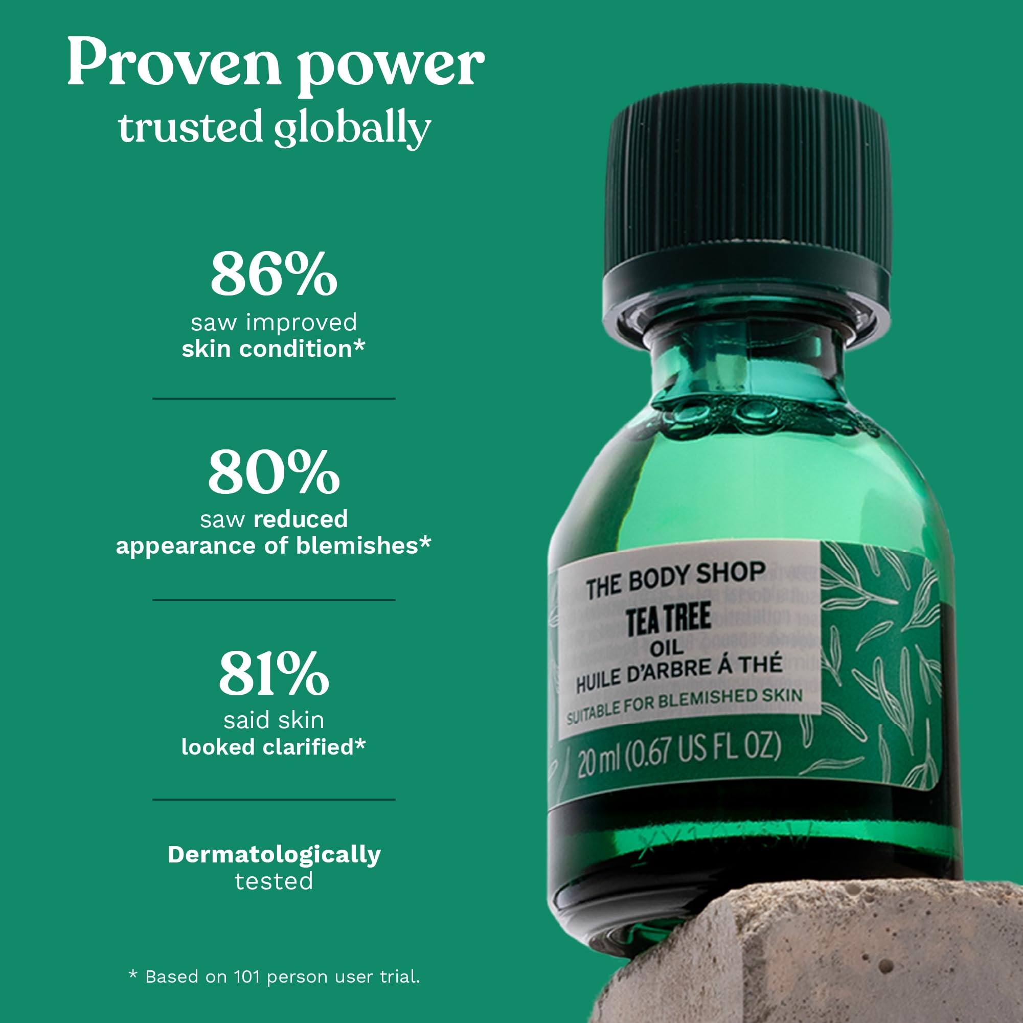 The Body Shop Tea Tree Oil – Purifying Vegan Facial Oil For Oily, Blemished Skin – 0.33 oz