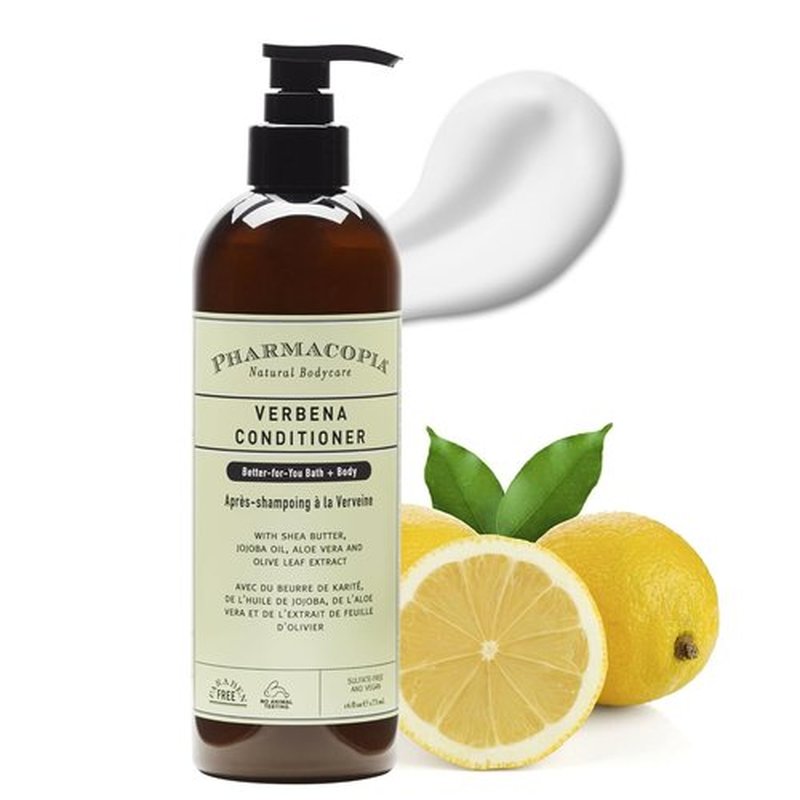 Pharmacopia Verbena Conditioner - Vegan Scalp Moisturizer with Shea Butter & Aloe Vera | 16 oz