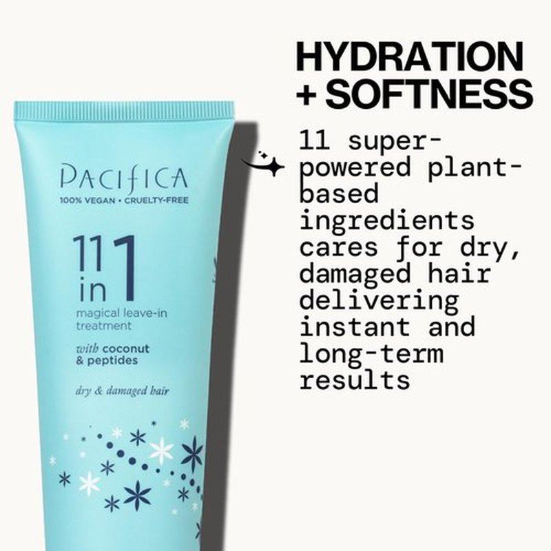 Pacifica Leave-In Conditioner - 11-in-1 Magical Hair Treatment for Strengthening & Repairing - Deep Conditioning for All Hair Types, Vegan