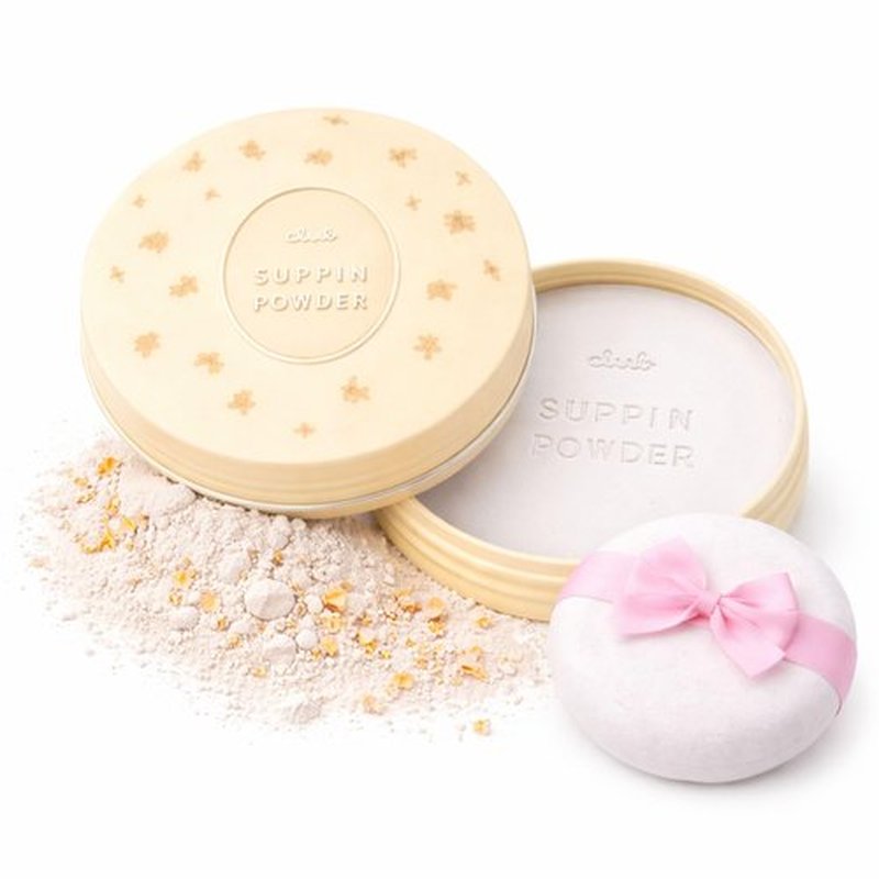 Club Suppin Translucent Pressed Powder makeup, Loose Setting Powder Makeup, Hydrating Face Setting Powder, 24H Long Lasting Overnight Japanese Skincare Made in Japan OSMANTHUS