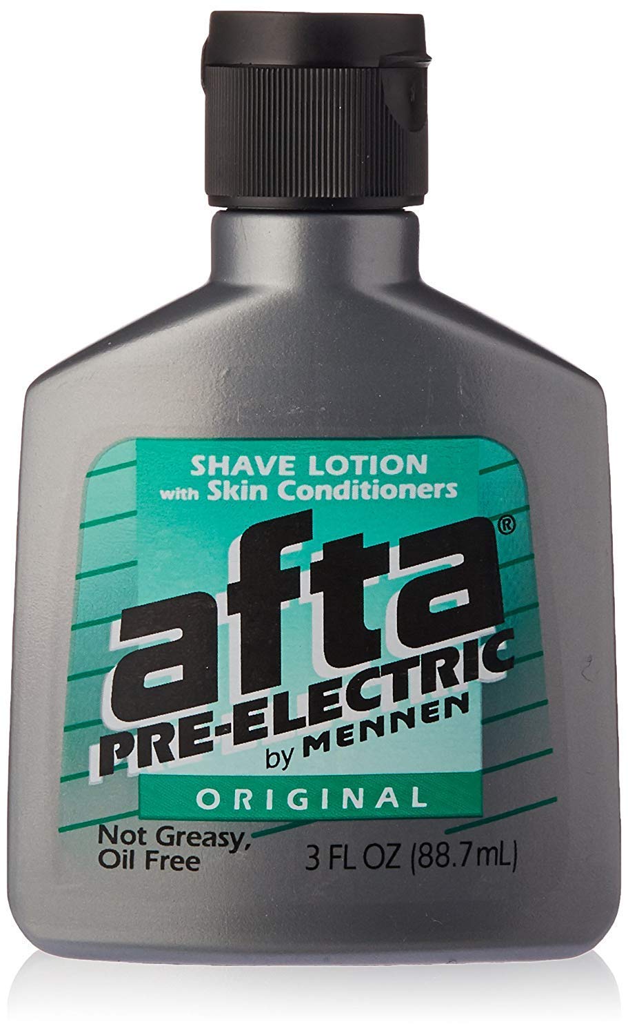 AFTA Shave Lotion with Skin Conditioners, Pre-Electric by Mennen, Original, Not Greasy, Oil Free, 3 FL OZ - 4 Pack