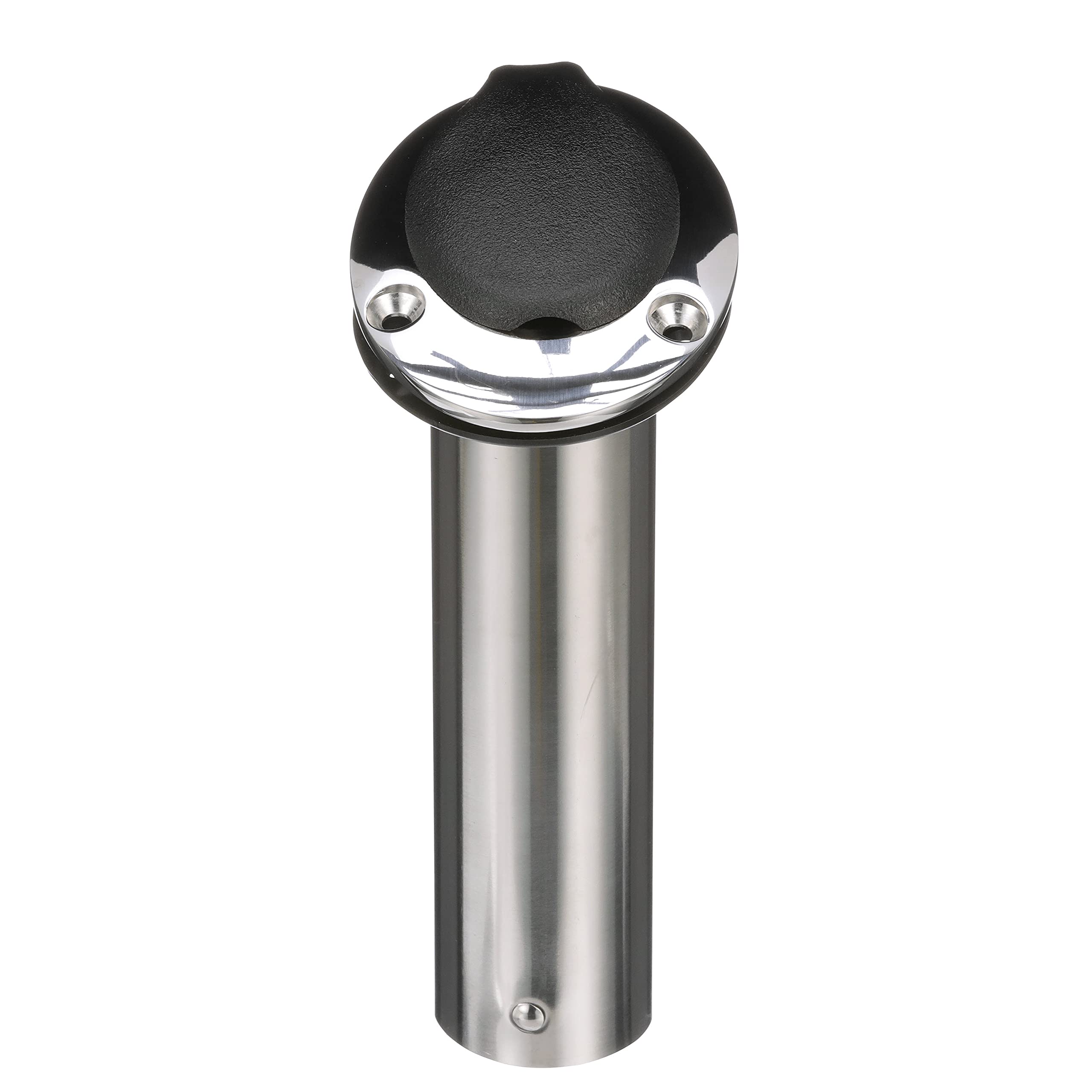 Attwood 66364-7 Stainless Steel Flush Mount Rod Holder, 2-Inch Diameter, 7 ½ Inches Long, 0-Degree Top Flange, Open Base End