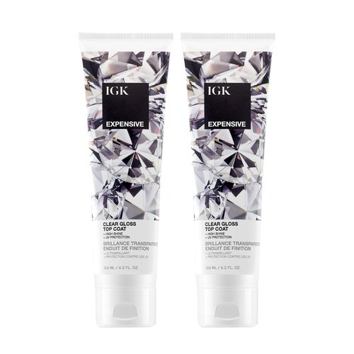 IGK Expensive Amla Oil Hi-Shine Topcoat - Vegan In-Shower Gloss Treatment for UV Protection & Color Enhancement