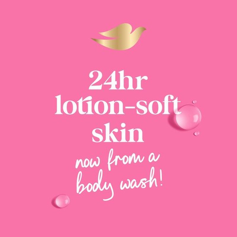 Dove Body Wash with Pump Renew Peony & Rose Oil For 24hr Lotion-Soft Skin Moisturizing Skin Cleanser with No Sulfates No Parabens 30.6 Oz