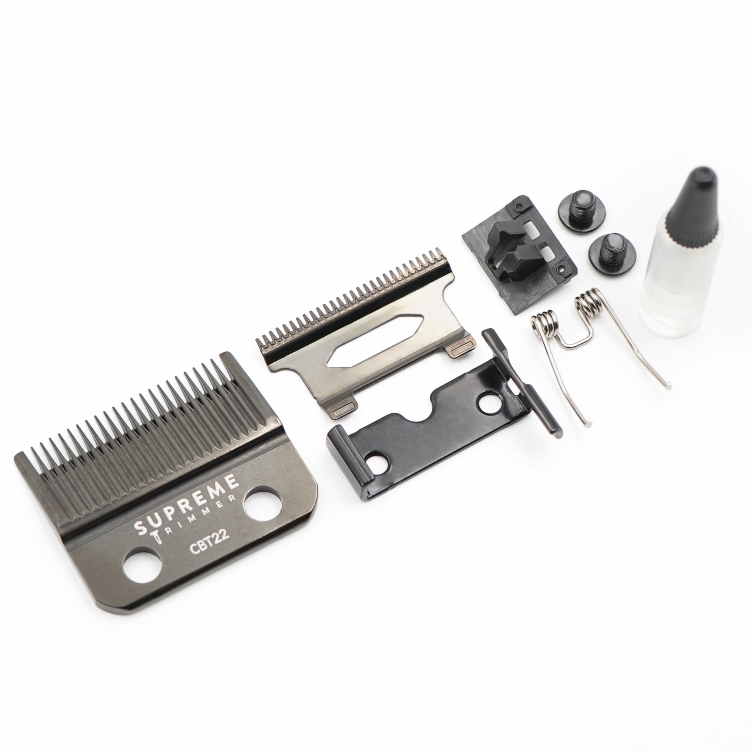 Supreme Trimmer DLC Coated Steel Replacement Blade CBT22 | Taper Blade for Recharge Clipper & Most Hair Clippers