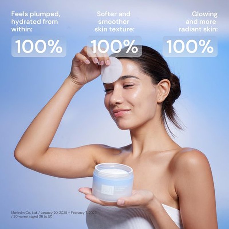 Kurved Skin Aging Curve Aqua Peptide Toner Pad, 60 Sheets (6.17 fl oz) | PHA & Niacinamide Gentle Exfoliation | Hydrating Korean Toner Pads | Cooling, Sensitive Skin-Friendly, Lyocell Dual-Sided
