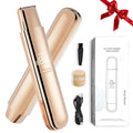 Bikini Trimmer for Women, 2 in 1 Dual-Head Electric Shaver for Women Pubic Hair, Waterproof Wet/Dry Use Body Hair Trimmer and Face Razors