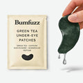 Bumfuzz Green Tea Under-Eye Patches (12 Pairs) | Depuff & Brighten Eye Gel Patches for Dark Circles & Tired Eyes | Plant-Based, Vegan with Caffeine, Niacinamide, Magnesium & Vegetable Peptides