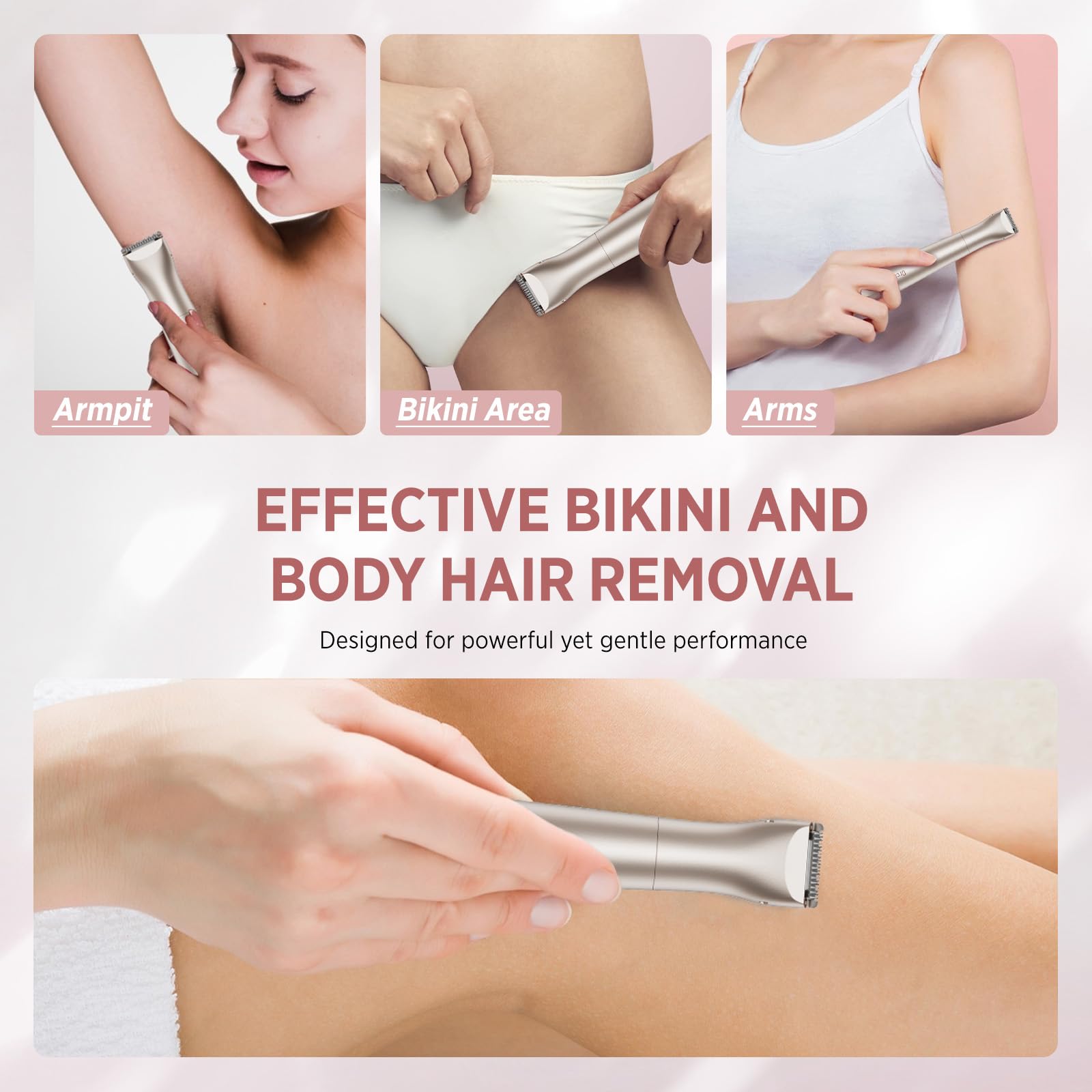 Orchrose Bikini Trimmer Head for Women: OC-A12 Replacement Attachment for Painless Grooming on Bikini Underarms Legs - Safe & Effective Shaving for Home & Travel Use - 1 Pack