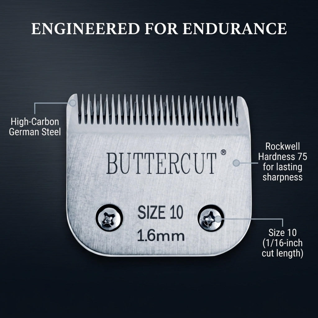 Geib Buttercut Stainless Steel Dog Clipper Blade, Size-10, 1/16-Inch Cut Length