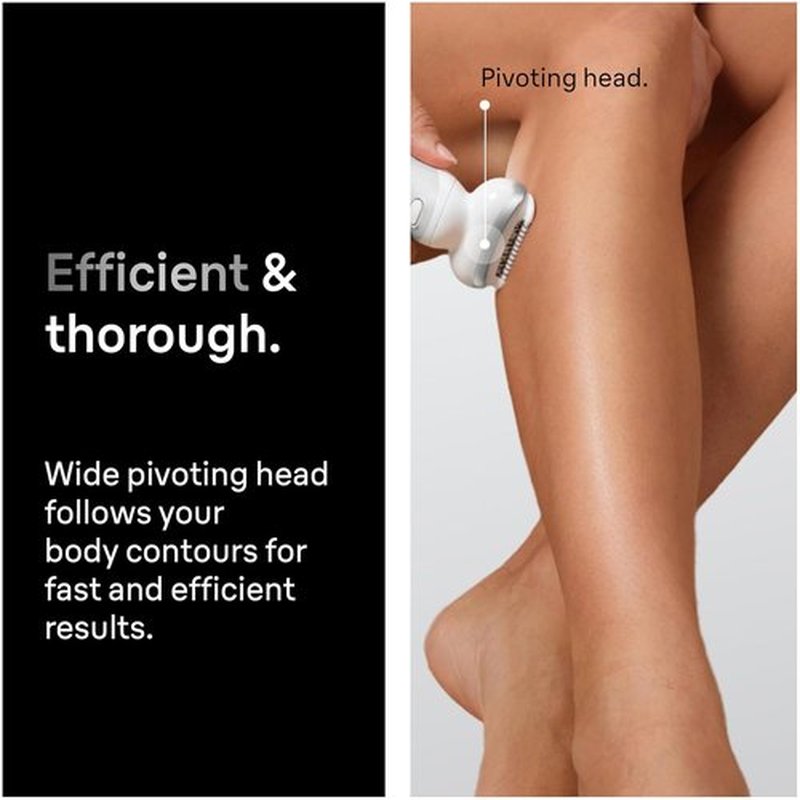 Braun Silk-épil 9 Epilator - Women's Hair Removal Device with Pivoting Head & Wet/Dry Functionality