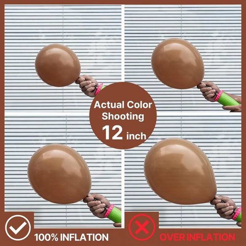 PartyWoo Brown Balloons - 50pcs 5 Inch Mini Boho Latex Balloons for Weddings & Celebrations