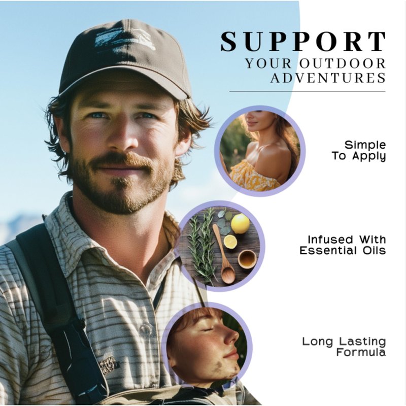 Vanman's - Bug Balm - Bug-Repellent Balm with Grass-Fed/Finished Beef Tallow for Skin, Organic Cold Pressed Extra Virgin Olive Oil, Shea Butter, Castor Oil, Beeswax, and Essential Oils - 2.2 oz