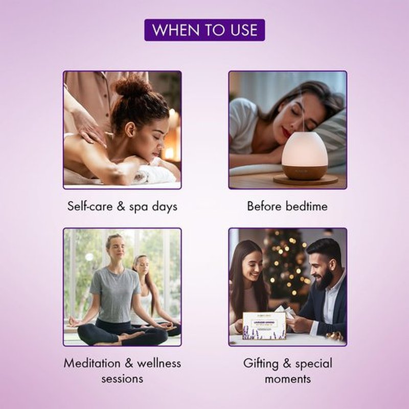 Majestic Pure Lavender Essential Oil & Body Scrub Set | 100% Pure & Natural Gift Set | Relaxing & Stress relief | pack of 3