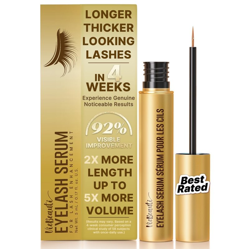 VieBeauti Eyelash Growth Serum 5mL - Nourishing Formula for Longer, Fuller Lashes | Vegan & Cruelty-Free