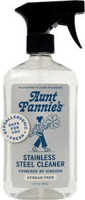 Aunt Fannie's Stainless Steel Cleaner - Vinegar-Powered Fingerprint & Residue Remover | 1 Pack