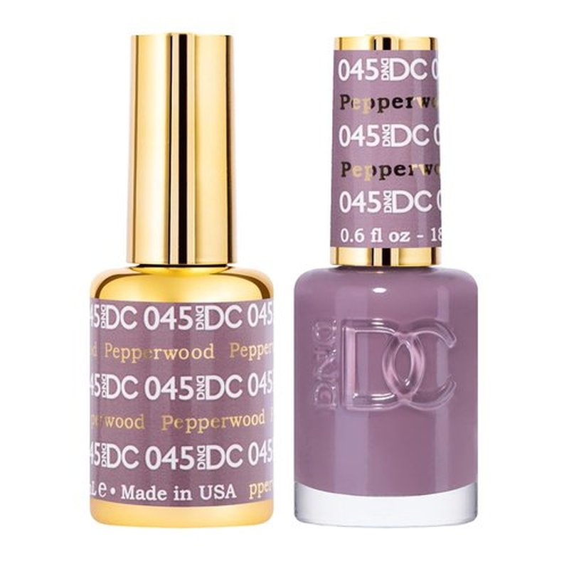 DND DC Gel Polish Set - Purple Collection | UV/LED Gel & Air Dry Nail Lacquer Duo, 0.5 Fl Oz