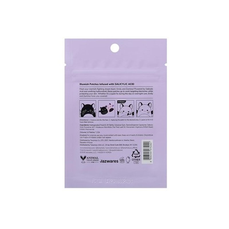 TONYMOLY Blemish Patches | Halloween Emily & Zumirez the Bat – Hydrocolloid Acne Treatment with Salicylic Acid – 24 Count