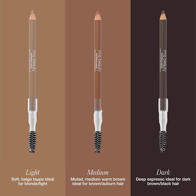 RMS Beauty Back2Brow Pencil - Waterproof, Smudge-Resistant Brow Color with Fine Tip for Natural Strokes | 0.3g