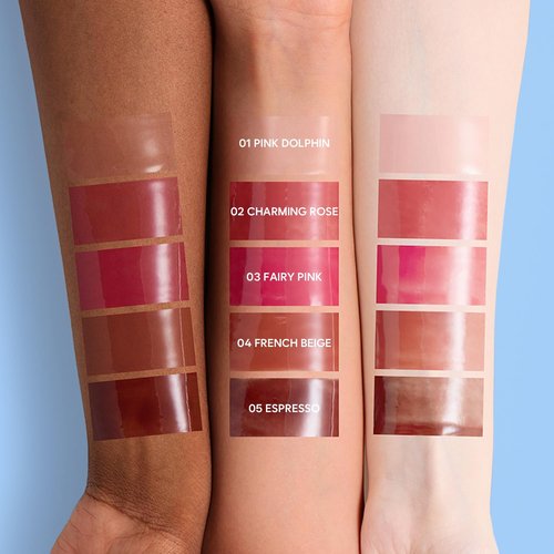 LOVB LOVB Crystal Dewy Lip Gloss | Lightweight & Non-Sticky | High-Shine & Long-Lasting | Hydrating Korean Lip Care Gloss | 0.17 oz. (01 PINK DOLPHIN)