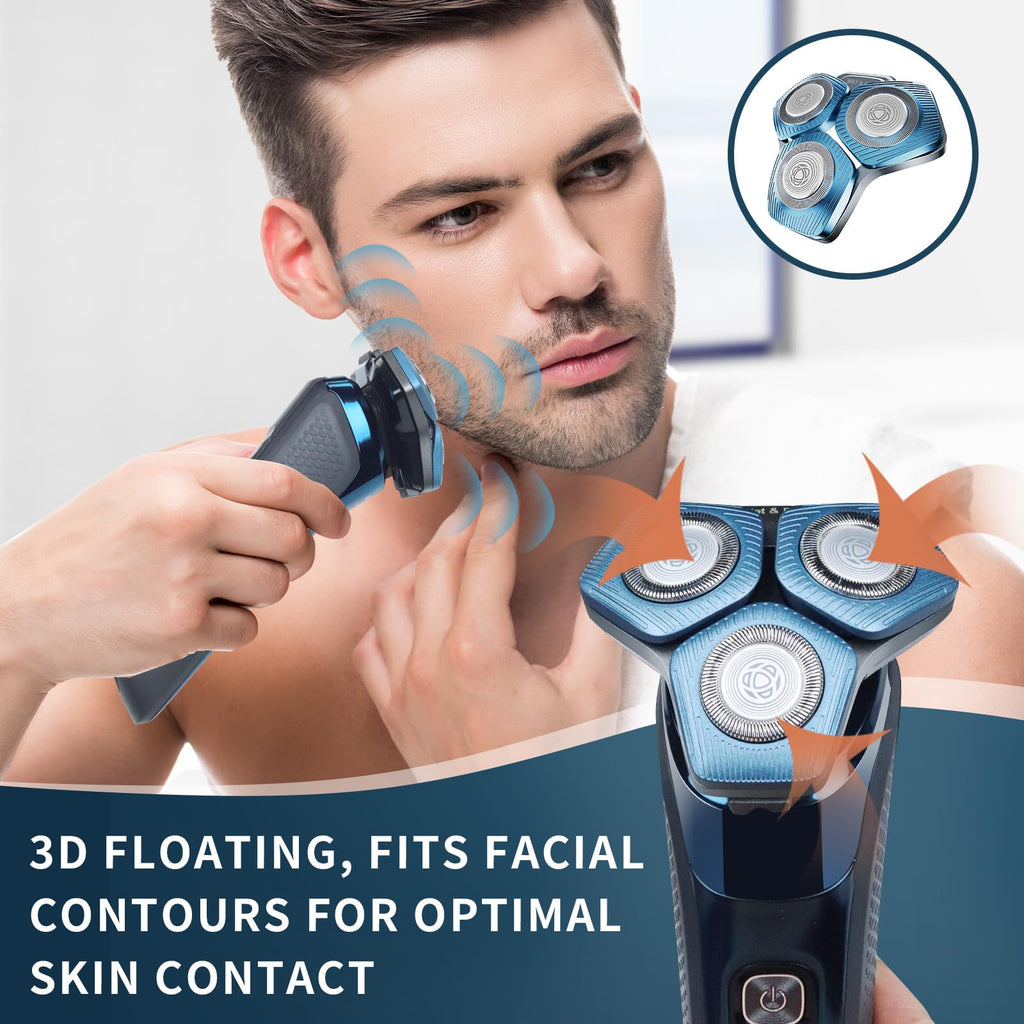 2 Pack SH71/50 Shaving Heads, Compatible with Philips Shavers,Blue