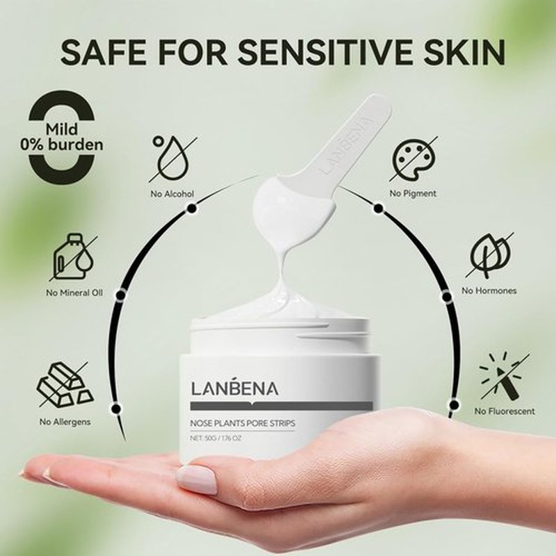 LANBENA Pore Strips - Blackhead Remover Nose Strips (100 Pcs) | 50g/1.76 Oz, Easy to Use