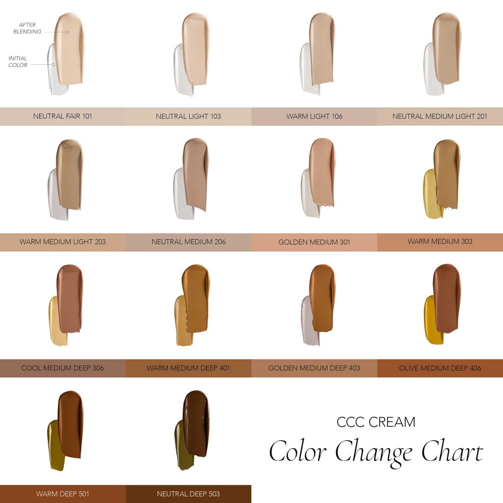 CLE Cosmetics CCC Cream (Golden Medium Deep 403 / SPF 50) - Color Correcting With Sunscreen - Lightweight, Hydrating Foundation - BB & CC Hybrid - Light to Medium Coverage - 1 fl oz