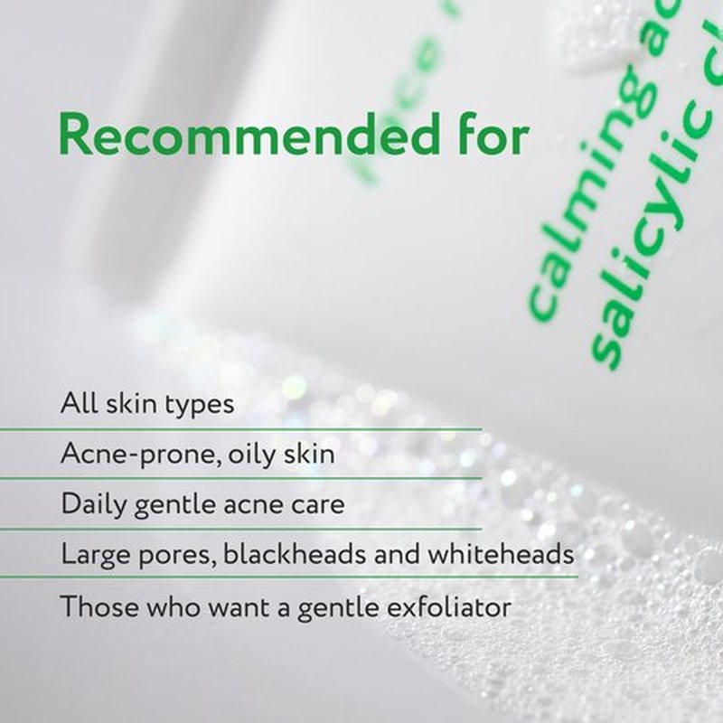 Face Republic Calming Salicylic Acid Cleanser 100ml 3.38 fl oz | Acne Care, Low pH Gel Foam | Calming, Clarifying, Oil Control | Salicylic Acid, Centella Asiatica, Tea Tree | Vegan Korean Face Wash