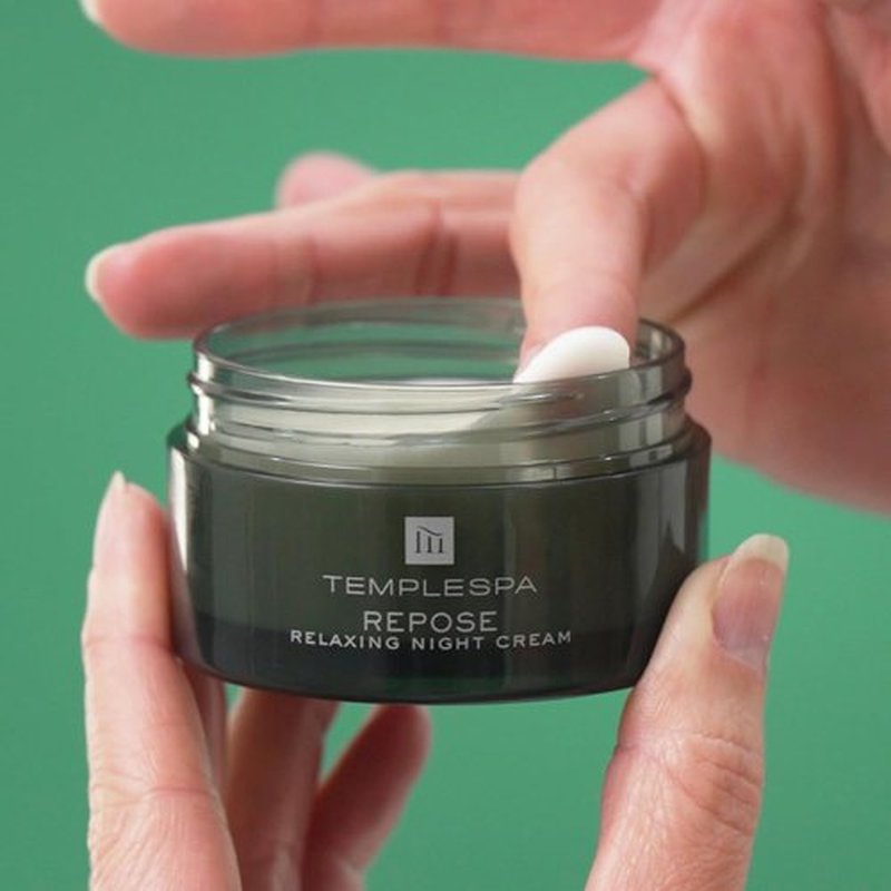 TEMPLESPA | Repose Night Face Cream - Relaxing Aromatherapy, Vitamin-Rich Anti-Aging Moisturizer, 1.6 fl. oz.