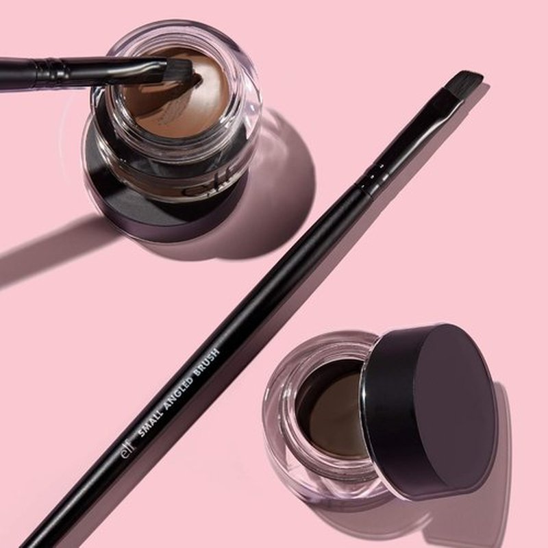 e.l.f. Small Angled Brush - Create Precise Lines for Lip, Eyebrow & Eyeliner Application | Vegan & Cruelty-Free