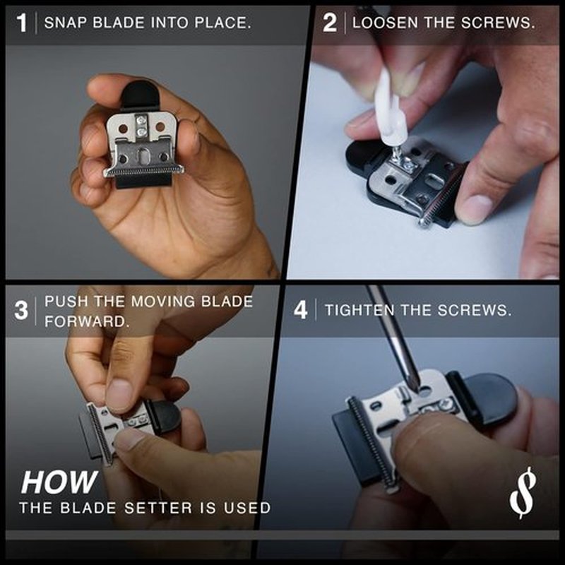 Rich Barber On The Money 10-Second Blade Setter - Zero Gap Tool for Precision Shaving & Fades | Professional Barber Tool